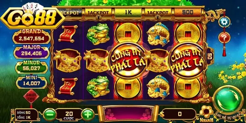 Tựa game thần tài mang biểu tượng của sự may mắn và tài lộc